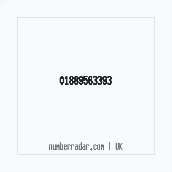 Reverse number check for +44 1889 563393 — who called me?