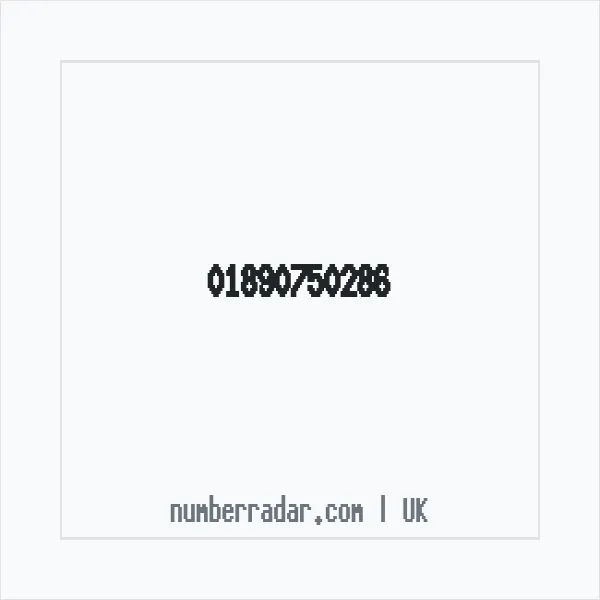 Reverse number check for +44 1890 750286 — who called me?