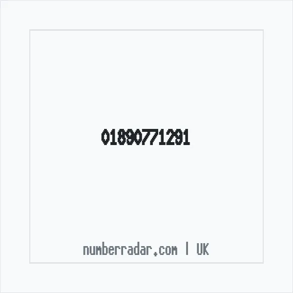 Reverse number check for +44 1890 771291 — who called me?