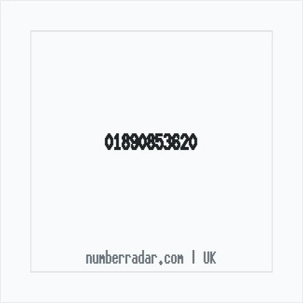 Reverse number check for +44 1890 853620 — who called me?