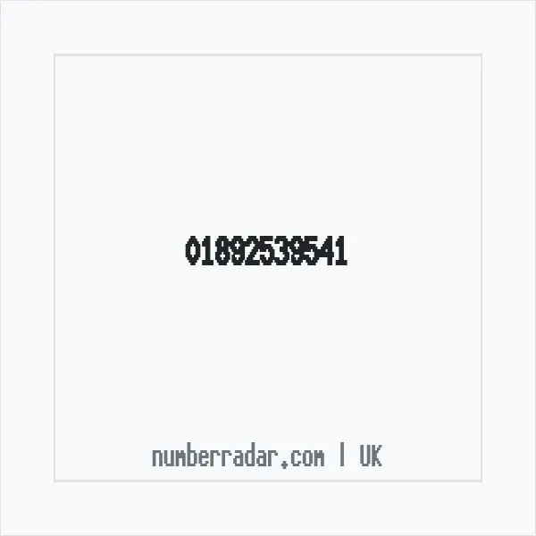 Reverse number check for +44 1892 539541 — who called me?