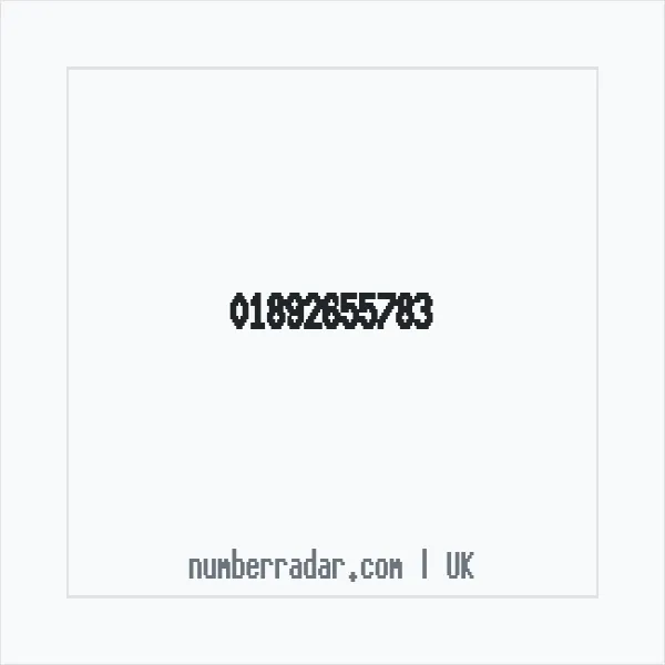 Reverse number check for +44 1892 655783 — who called me?