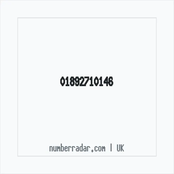 Reverse number check for +44 1892 710146 — who called me?