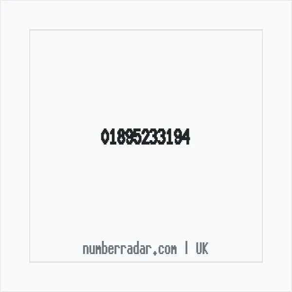 Reverse number check for +44 1895 233194 — who called me?