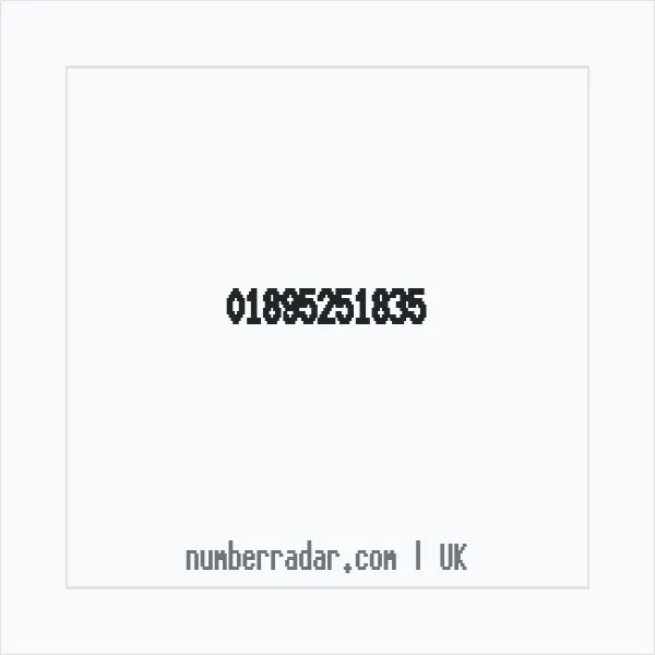 Reverse number check for +44 1895 251835 — who called me?
