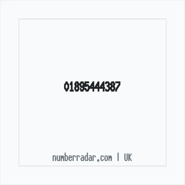 Reverse number check for +44 1895 444387 — who called me?