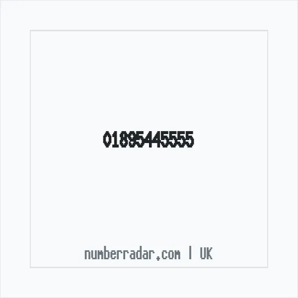 Reverse number check for +44 1895 445555 — who called me?