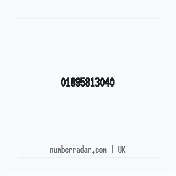 Reverse number check for +44 1895 813040 — who called me?