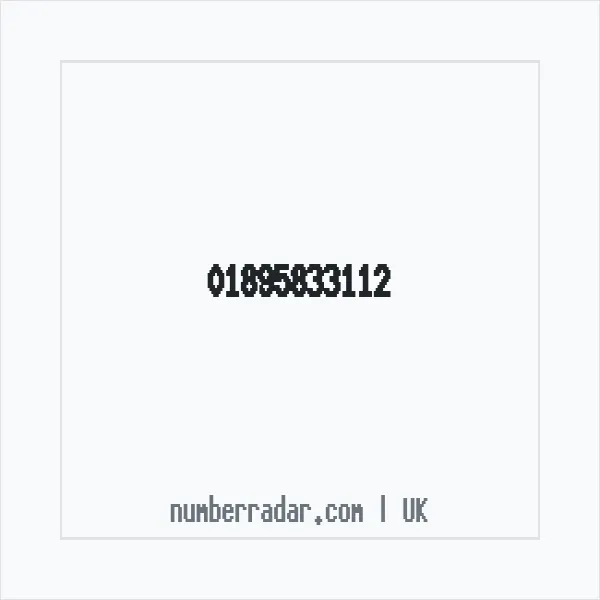Reverse number check for +44 1895 833112 — who called me?