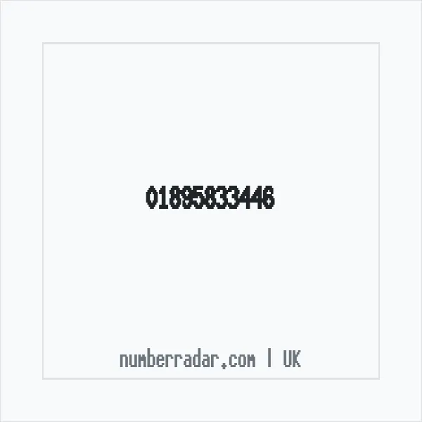 Reverse number check for +44 1895 833446 — who called me?