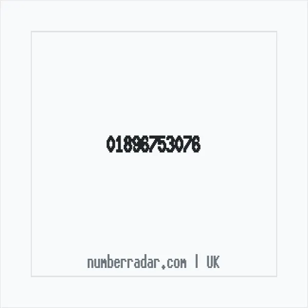 Reverse number check for +44 1896 753076 — who called me?
