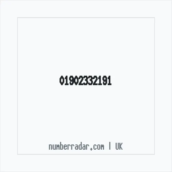 Reverse number check for +44 1902 332191 — who called me?