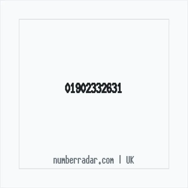Reverse number check for +44 1902 332631 — who called me?