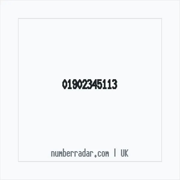Reverse number check for +44 1902 345113 — who called me?
