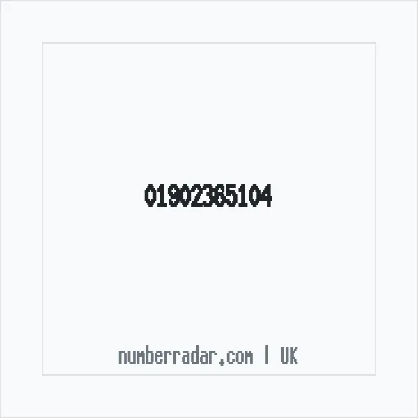 Reverse number check for +44 1902 365104 — who called me?