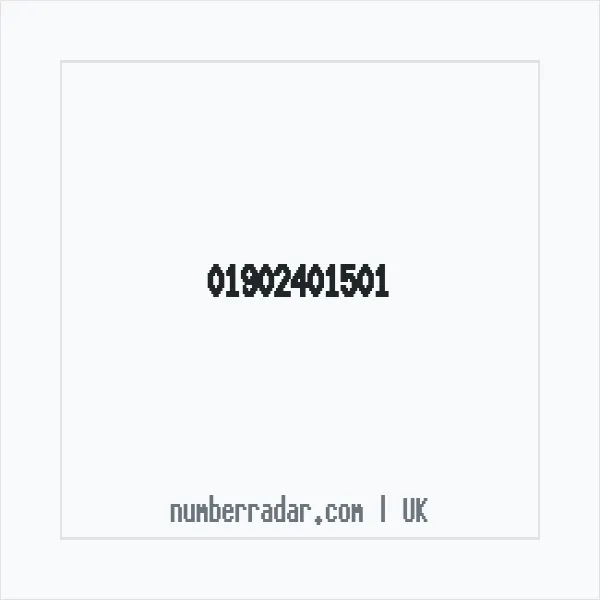Reverse number check for +44 1902 401501 — who called me?