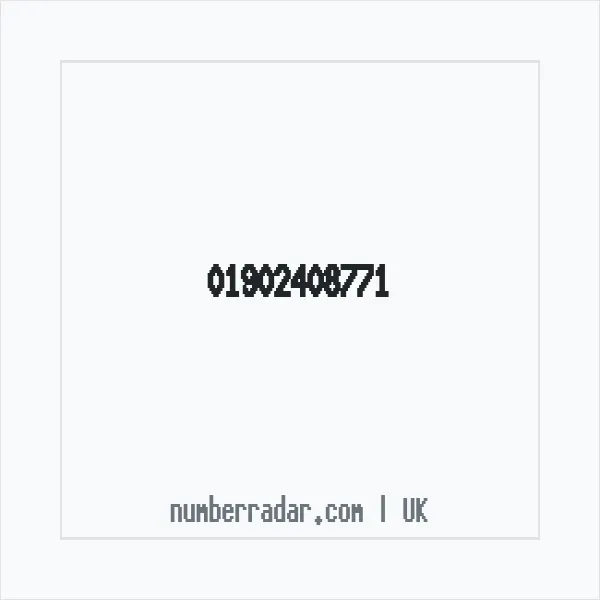 Reverse number check for +44 1902 408771 — who called me?