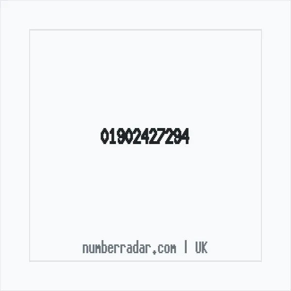 Reverse number check for +44 1902 427294 — who called me?