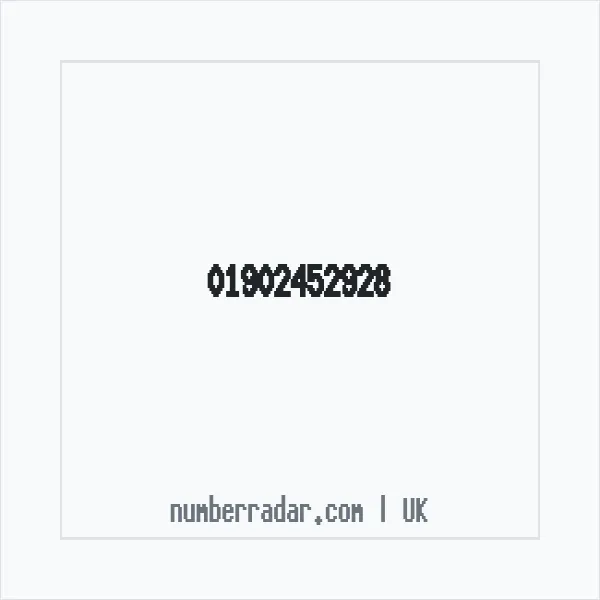 Reverse number check for +44 1902 452928 — who called me?