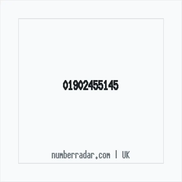 Reverse number check for +44 1902 455145 — who called me?