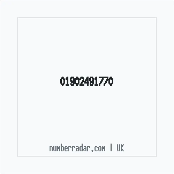 Reverse number check for +44 1902 491770 — who called me?