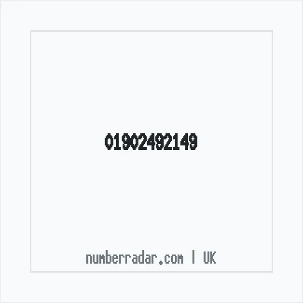 Reverse number check for +44 1902 492149 — who called me?