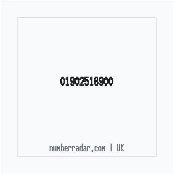 Reverse number check for +44 1902 516900 — who called me?