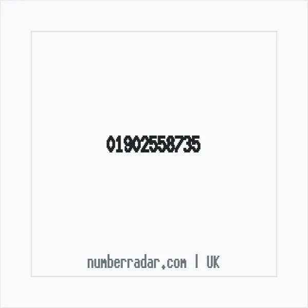 Reverse number check for +44 1902 558735 — who called me?