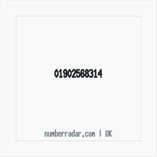 Reverse number check for +44 1902 568314 — who called me?
