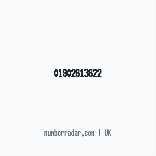 Reverse number check for +44 1902 613622 — who called me?