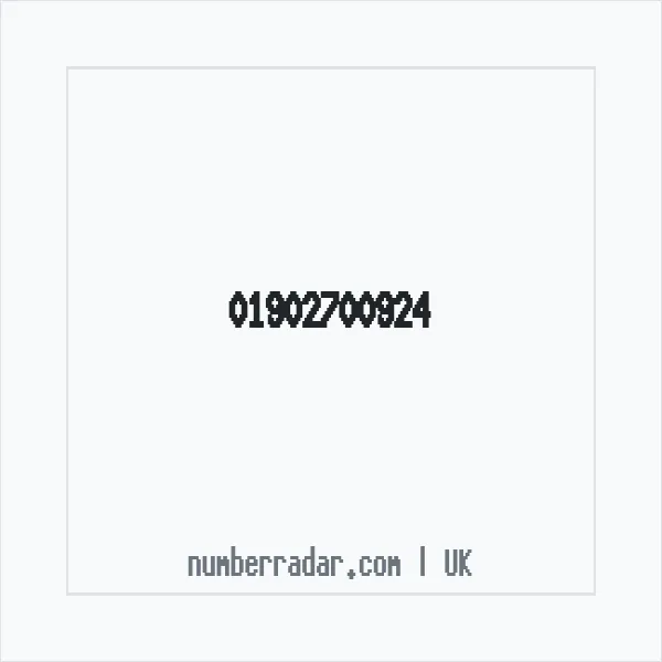 Reverse number check for +44 1902 700924 — who called me?