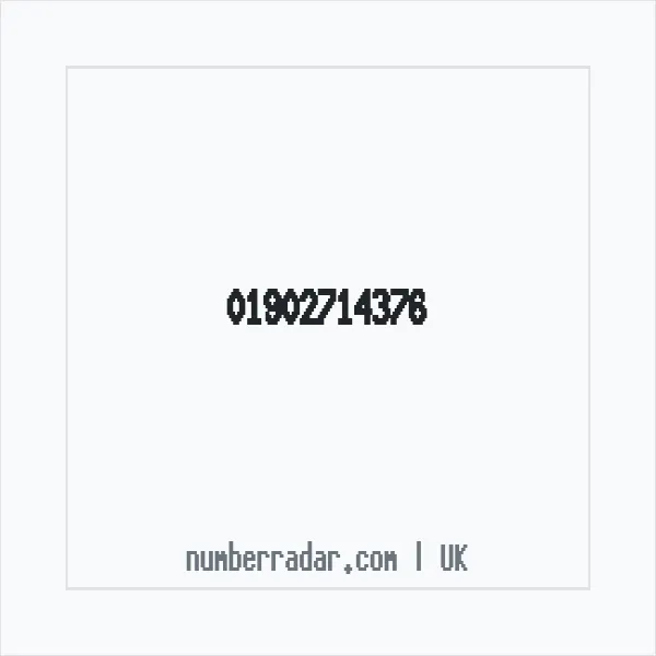 Reverse number check for +44 1902 714376 — who called me?