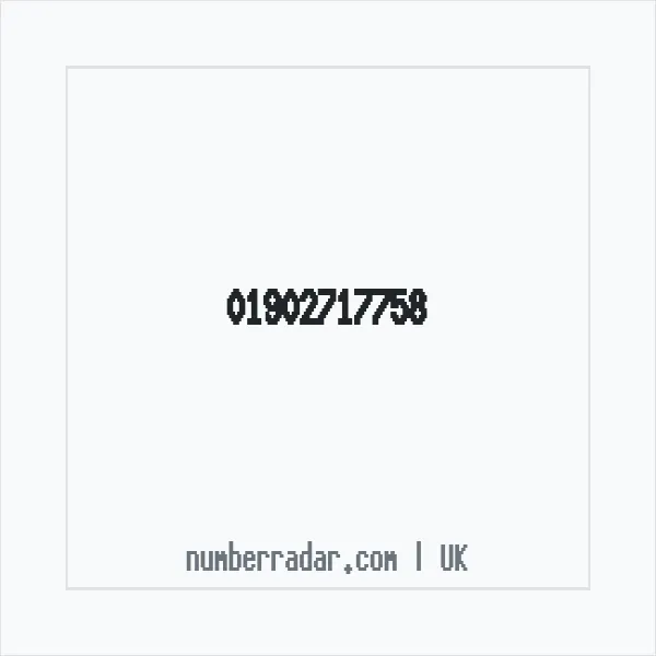 Reverse number check for +44 1902 717758 — who called me?