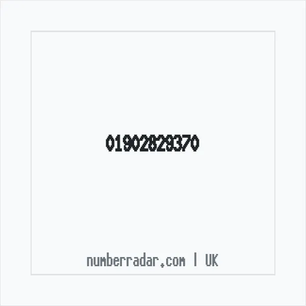 Reverse number check for +44 1902 829370 — who called me?