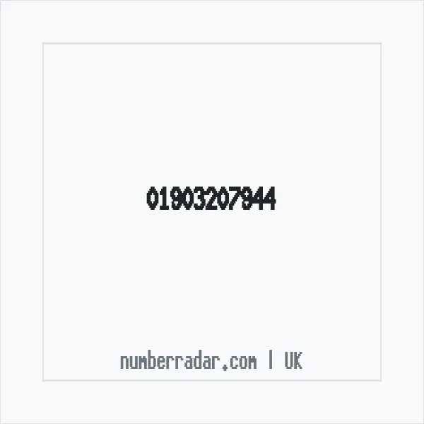 Reverse number check for +44 1903 207944 — who called me?