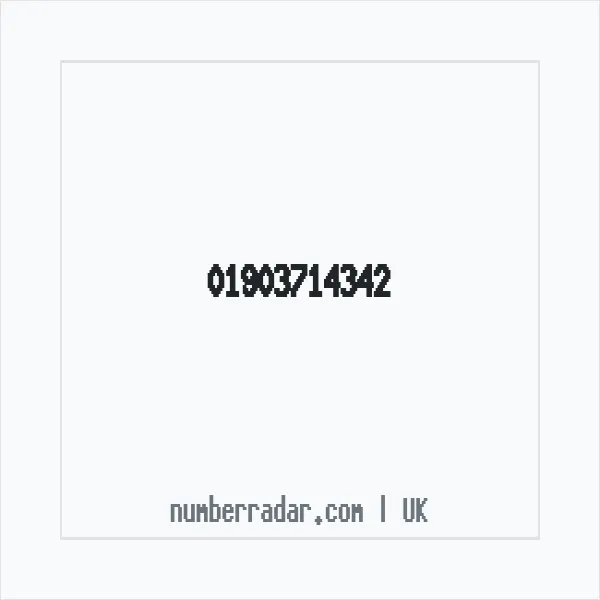 Reverse number check for +44 1903 714342 — who called me?