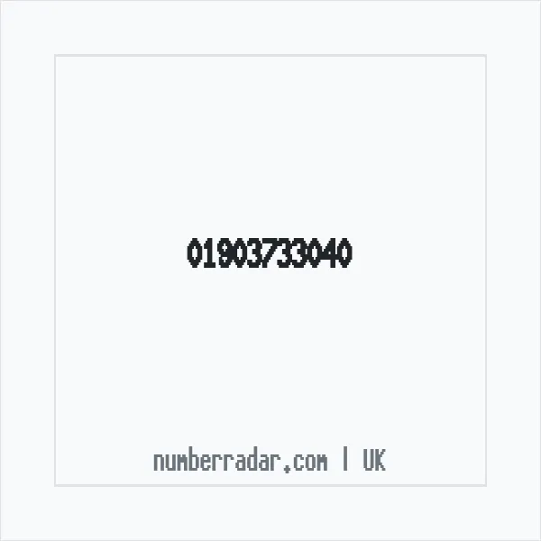Reverse number check for +44 1903 733040 — who called me?