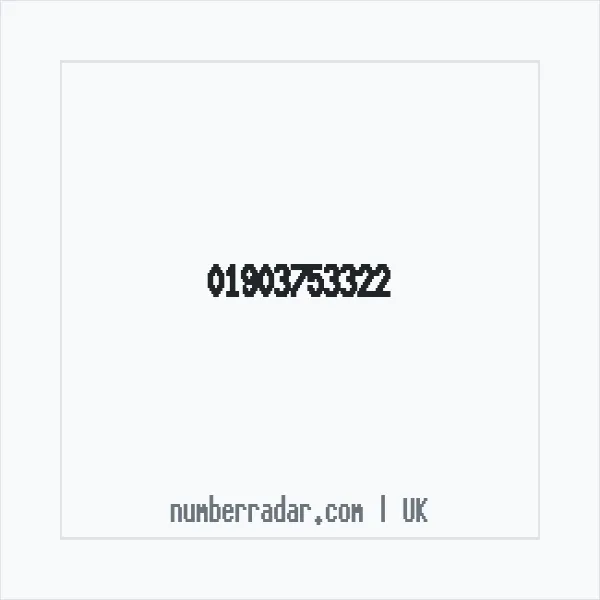 Reverse number check for +44 1903 753322 — who called me?