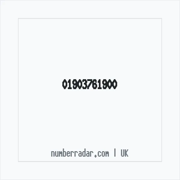 Reverse number check for +44 1903 761900 — who called me?