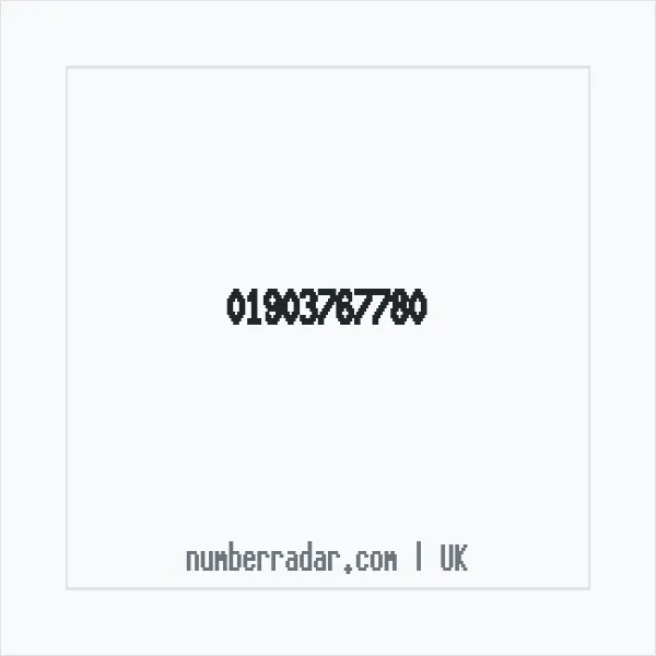 Reverse number check for +44 1903 767780 — who called me?