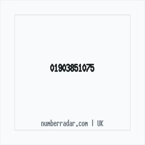Reverse number check for +44 1903 851075 — who called me?