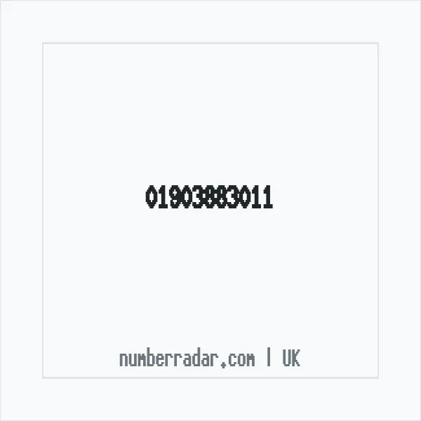 Reverse number check for +44 1903 883011 — who called me?