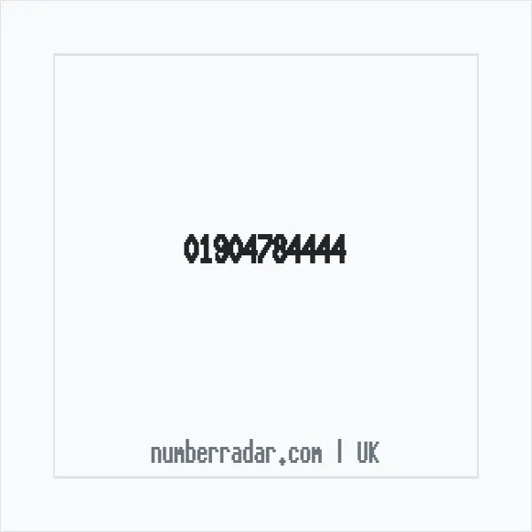 Reverse number check for +44 1904 784444 — who called me?