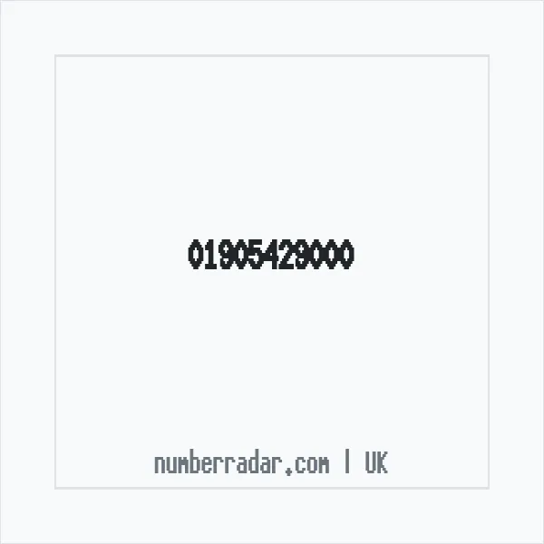 Reverse number check for +44 1905 429000 — who called me?
