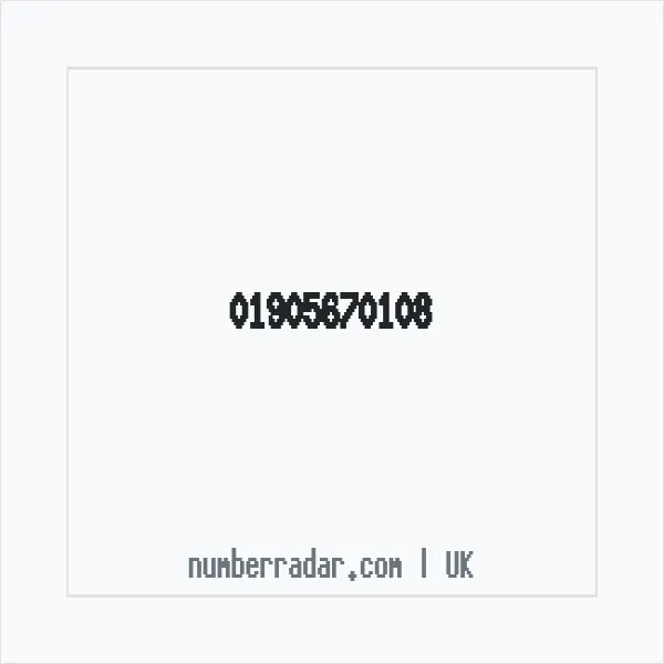 Reverse number check for +44 1905 670108 — who called me?