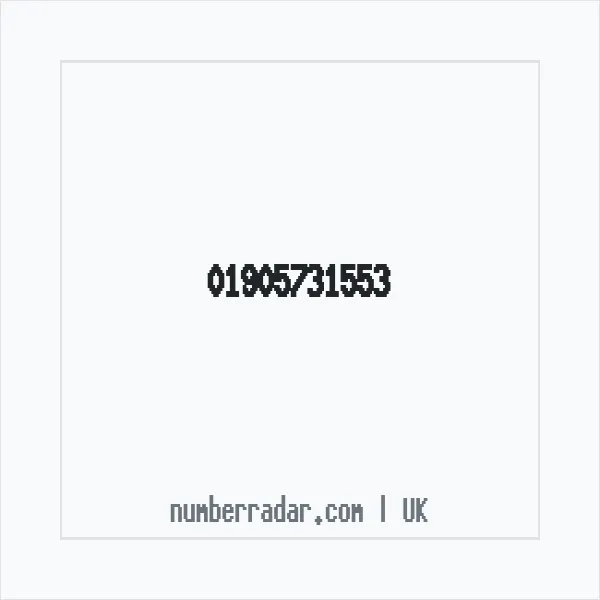 Reverse number check for +44 1905 731553 — who called me?