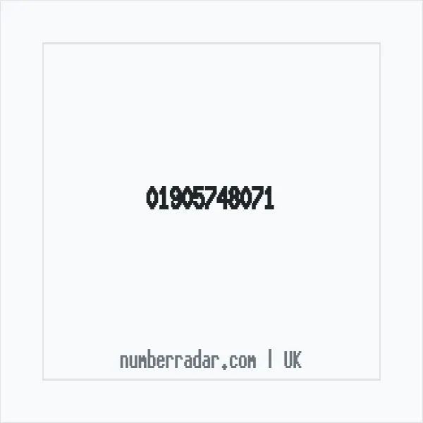 Reverse number check for +44 1905 748071 — who called me?