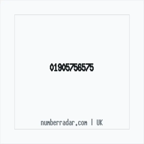 Reverse number check for +44 1905 756575 — who called me?