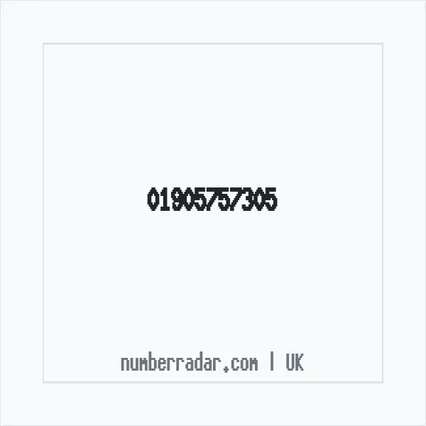 Reverse number check for +44 1905 757305 — who called me?