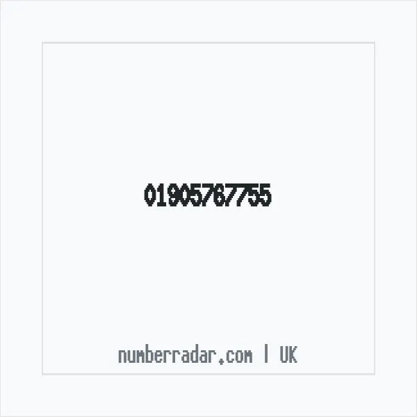 Reverse number check for +44 1905 767755 — who called me?